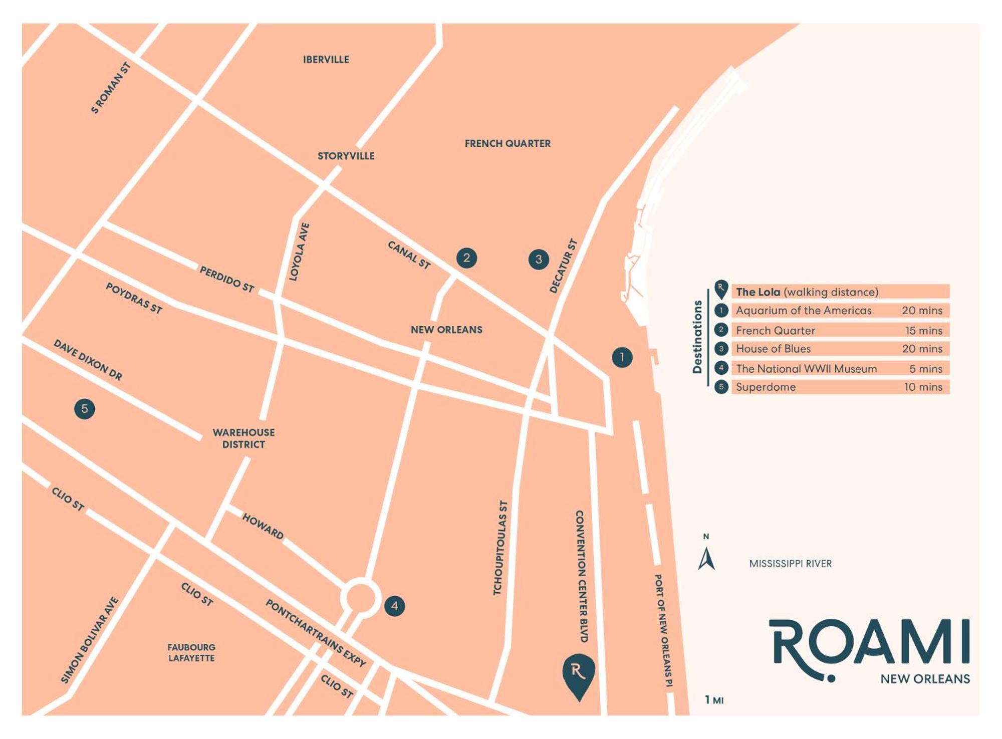 Apartamento Roami At The Lola Nueva Orleans Exterior foto
